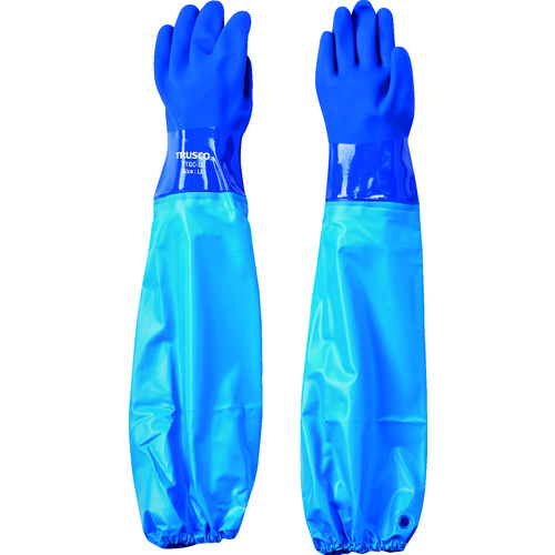 トラスコ中山 TRUSCO 腕カバー付耐油手袋 LLサイズ(ご注文単位1組)【直送品】