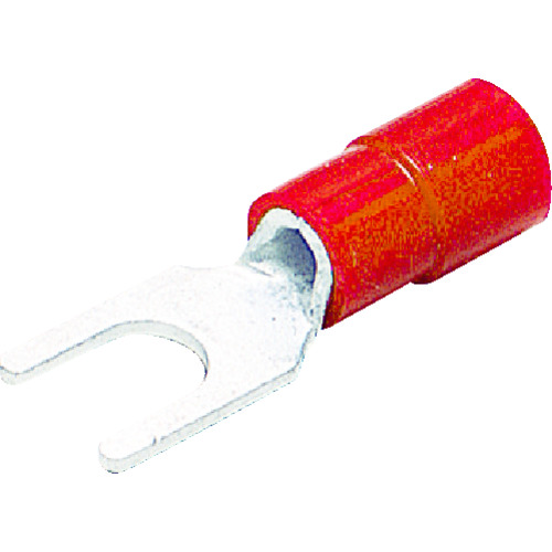 トラスコ中山 TRUSCO 環境配慮型絶縁被覆付圧着端子先開形φ3.7長さ20.5 (25個入)(ご注文単位1パック)【直送品】