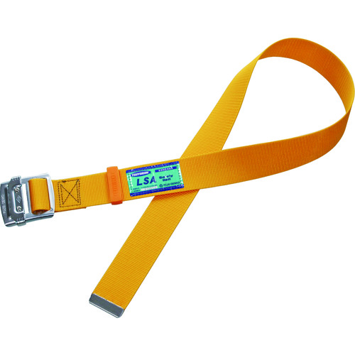 トラスコ中山 ツヨロン 胴ベルト型墜落制止用器具用 TUB-L90N 胴ベルトのみ スチールスライドバックルタイプ 黄 Mサイズ 50mm×1200（ご注文単位1本）【直送品】