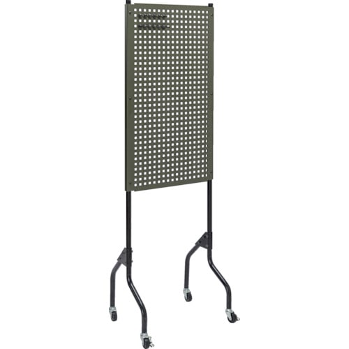 トラスコ中山 TRUSCO ライトパンチングパネル パネリーナ キャスター付 OD色(ご注文単位1台)【直送品】