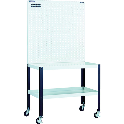 トラスコ中山 TRUSCO ライトパンチングパネル パネリーナ W900 棚板付 キャスター付(ご注文単位1台)【直送品】
