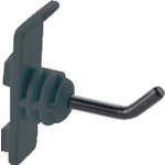 トラスコ中山 TRUSCO パネリーナ用樹脂フック 縦型ショート 黒(ご注文単位1個)【直送品】