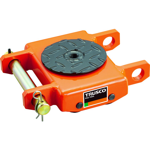 トラスコ中山 TRUSCO オレンジローラー ウレタン車輪付 低床型 1TON(ご注文単位1台)【直送品】