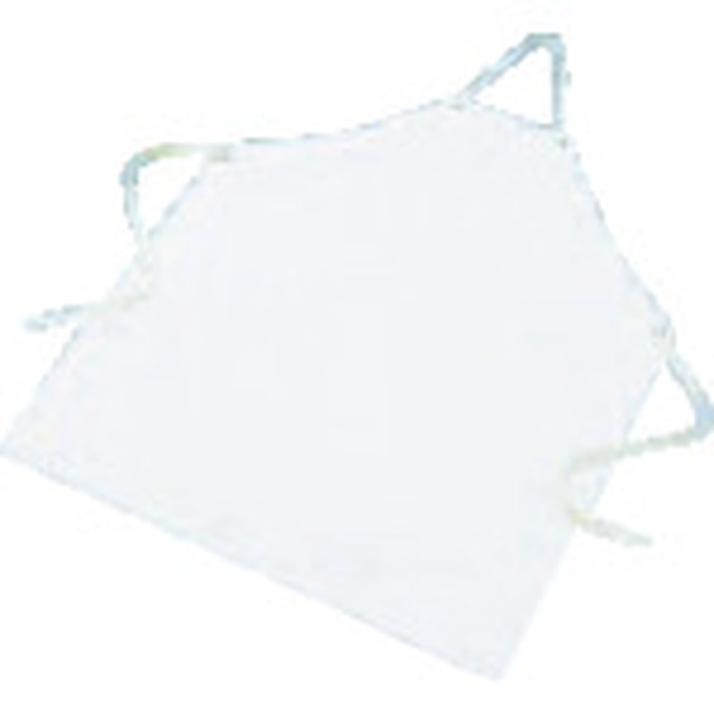 トラスコ中山 TRUSCO 抗菌ビニロン前掛胸当 ホワイト Lサイズ（ご注文単位1枚）【直送品】