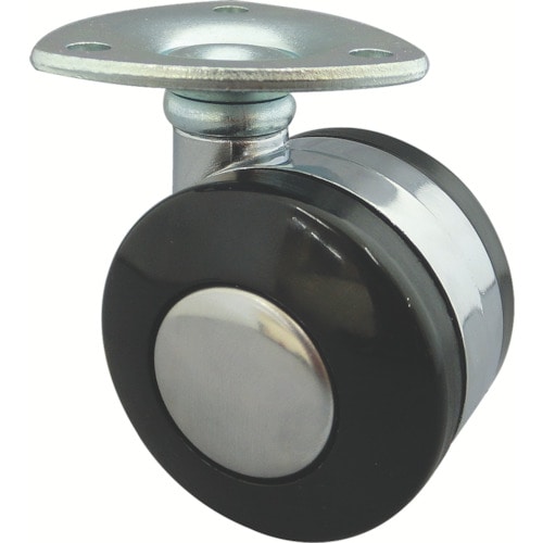 トラスコ中山 トーシン プレート式双輪キャスター 50径 自在 404-1470(ご注文単位1個)【直送品】