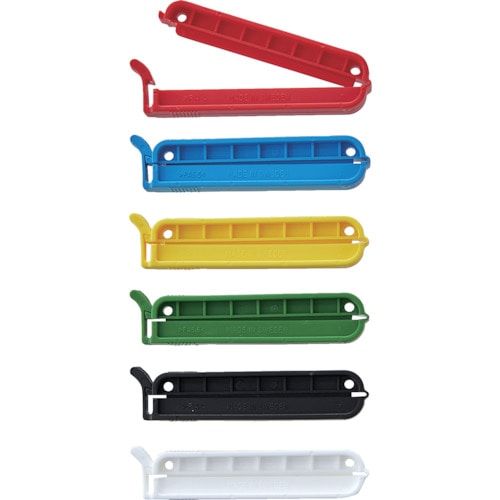 トラスコ中山 TRUSCO 袋留めクリップ 8P (白赤黄青緑黒)(ご注文単位1パック)【直送品】