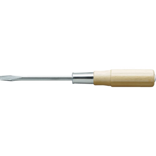 トラスコ中山 TRUSCO 木柄貫通ドライバー 刃先-9 200mm（ご注文単位1本）【直送品】