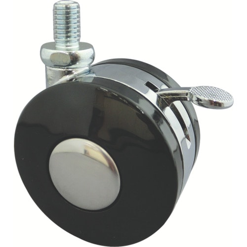 トラスコ中山 トーシン ねじ込み双輪キャスター 60径 自在ストッパー付 404-1542(ご注文単位1個)【直送品】