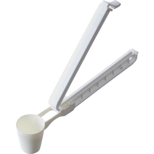 トラスコ中山 TRUSCO 袋留めクリップ(留め幅110mm・スプーン付)2本入 白（ご注文単位1パック）【直送品】