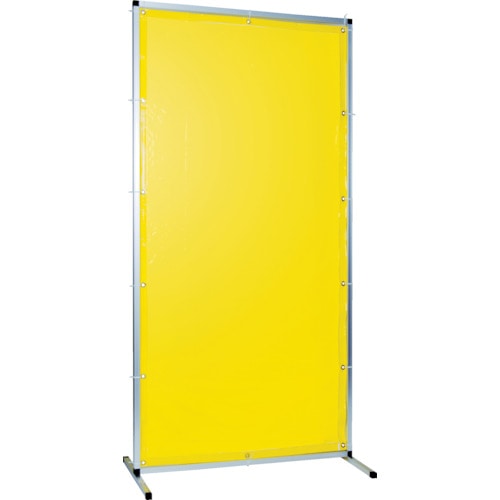 トラスコ中山 TRUSCO 溶接用遮光フェンス アルミ製 W1000XH1500 イエロー(ご注文単位1台)【直送品】