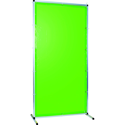 トラスコ中山 TRUSCO 溶接用遮光フェンス アルミ製 W1000XH2000 グリーン(ご注文単位1台)【直送品】