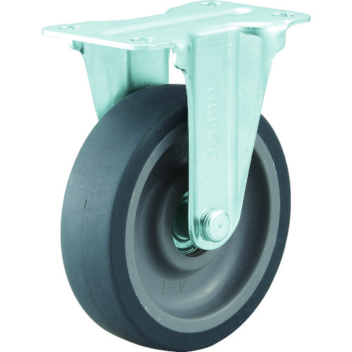 トラスコ中山 TRUSCO こまわり君用省音キャスター Φ75エラストマー車 固定(ご注文単位1個)【直送品】