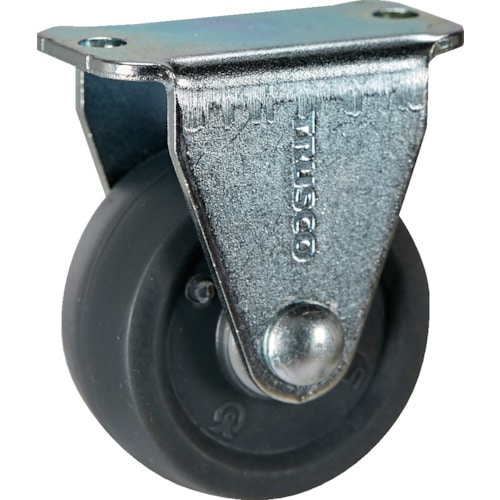 トラスコ中山 TRUSCO キャスター TYGシリーズ 固定 エラストマー車 32mm(ご注文単位1個)【直送品】