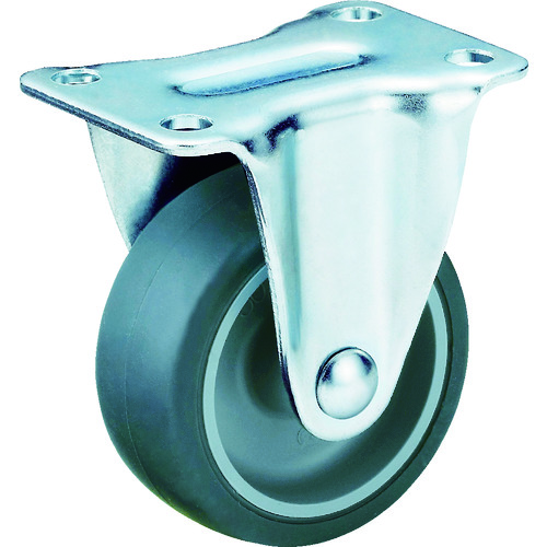 トラスコ中山 TRUSCO キャスター TYGシリーズ 固定 エラストマー車 50mm(ご注文単位1個)【直送品】
