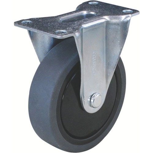 トラスコ中山 TRUSCO グランカート用 固定キャスターφ100 エラストマー車(ご注文単位1個)【直送品】