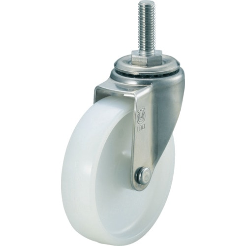 トラスコ中山 TRUSCO ねじ込み式キャスター ステンレス金具 自在 Φ100(ご注文単位1個)【直送品】