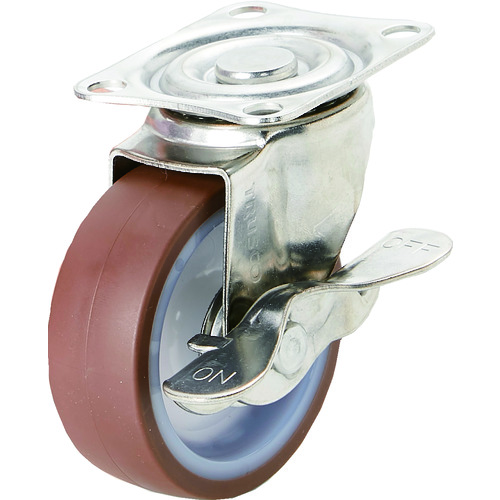 トラスコ中山 TRUSCO キャスター TYSシリ-ズ オールステンレス 自在SP付 ウレタン Φ75(ご注文単位1個)【直送品】