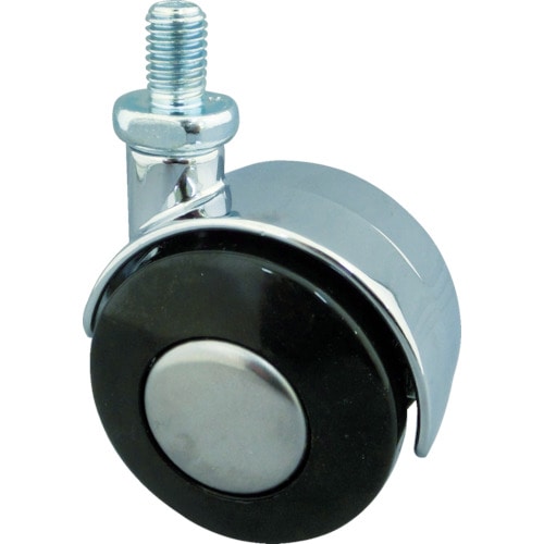 トラスコ中山 トーシン ねじ込み双輪キャスター 50径 自在ボルト M10x1.5 404-1607(ご注文単位1個)【直送品】