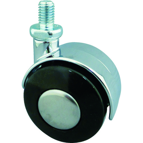 トラスコ中山 トーシン ねじ込み双輪キャスター 50径 自在ボルト M8x1.25 404-1615(ご注文単位1個)【直送品】