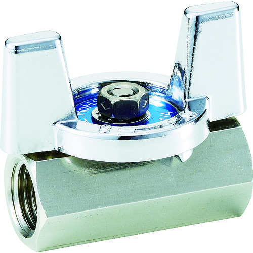 トラスコ中山 フジキン ステンレス鋼製 3.92MPa ミニボール弁 10A(3/8)(ご注文単位1個)【直送品】