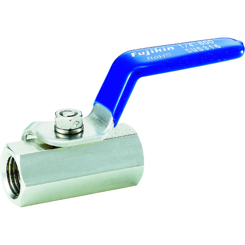 トラスコ中山 フジキン ステンレス鋼製3.92MPaミニボール弁20A(3/4)(ご注文単位1個)【直送品】