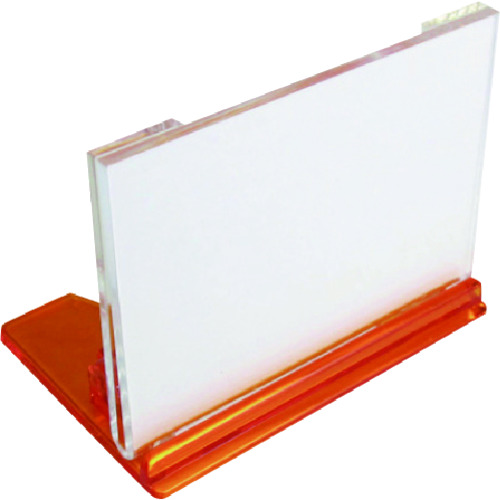 トラスコ中山 ミツヤ U型カード立小 橙 M17337(ご注文単位1個)【直送品】