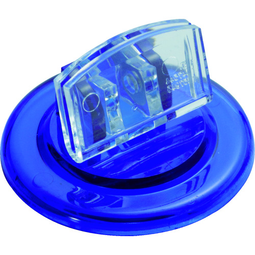 トラスコ中山 ミツヤ U型カード立丸 透明青 M17434(ご注文単位1個)【直送品】