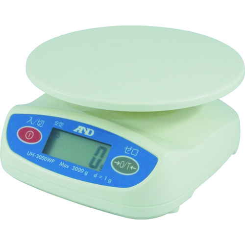 トラスコ中山 A＆D 防塵・防水デジタルはかり UH3000WP（ご注文単位 1台）【直送品】
