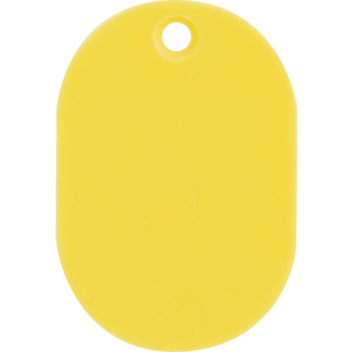 トラスコ中山 TRUSCO 見やすい色の小判札 大 60×40mm 5枚入 イエロー(ご注文単位 1パック)【直送品】