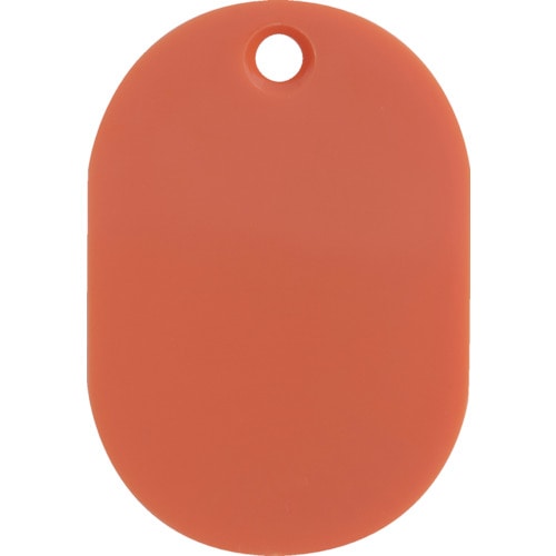 トラスコ中山 TRUSCO 見やすい色の小判札 小 45×30mm 5枚入 レッド(ご注文単位 1パック)【直送品】