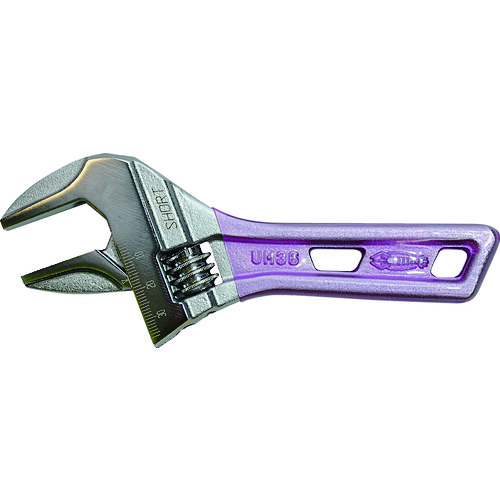 トラスコ中山 エビ ポケットモンキーレンチ バイオレット 160mm(ご注文単位 1個)【直送品】