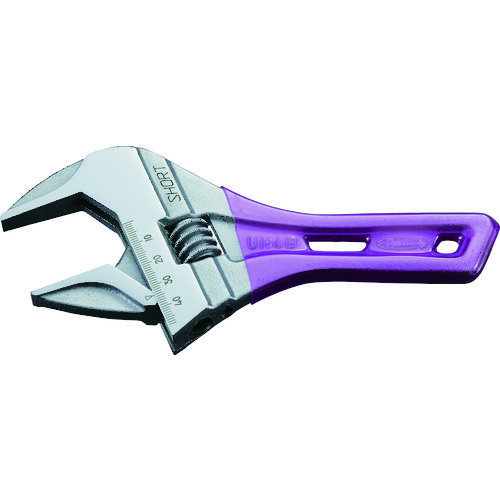 トラスコ中山 エビ ポケットモンキーレンチ バイオレット 185mm(ご注文単位 1個)【直送品】