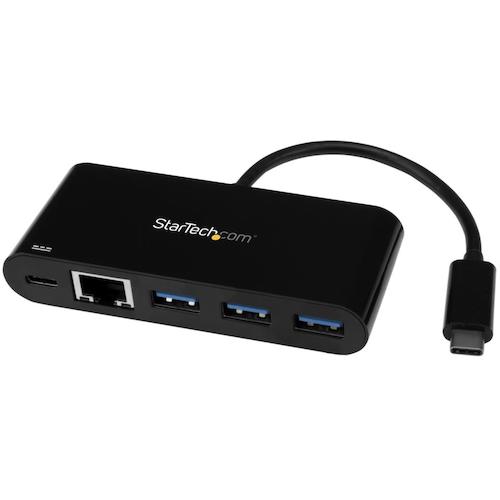 トラスコ中山 スターテック LANアダプター/USB-C/1x RJ45/10/100/1000 Mbps/3xUSB-A/PD(ご注文単位 1箱)【直送品】