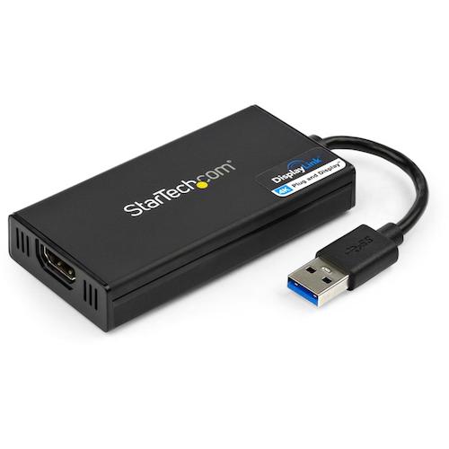 トラスコ中山 スターテック ディスプレイアダプター/USB-A - HDMI/USB 3.0/4K30Hz/Win & Mac(ご注文単位 1箱)【直送品】