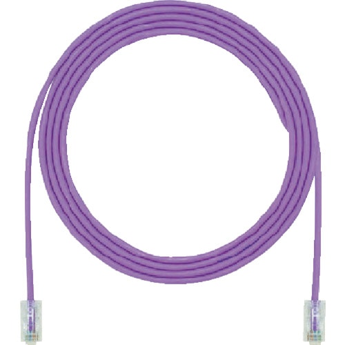 トラスコ中山 パンドウイット カテゴリ6細径パッチコード 10m 紫 UTP28SP10MVL（ご注文単位 1本）【直送品】