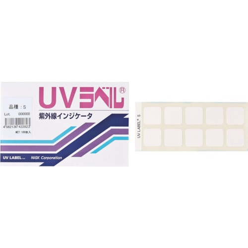 >トラスコ中山 日油技研 UVラベル 中感度(ご注文単位 1箱)【直送品】