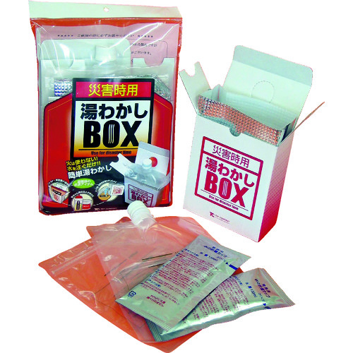 トラスコ中山 トライ 災害時用 湯わかしBOX基本セット(ご注文単位 1セット)【直送品】