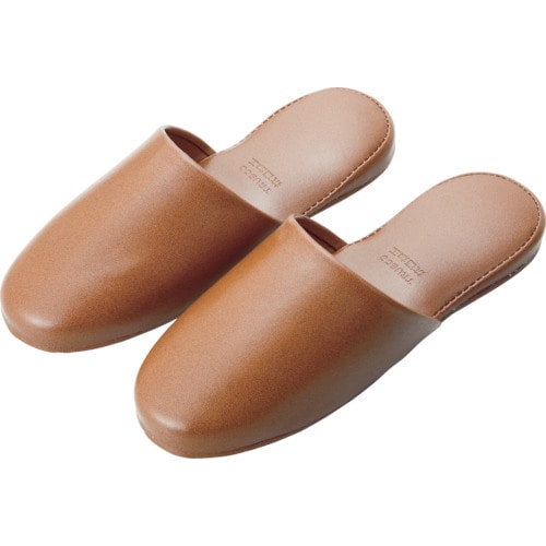トラスコ中山 TRUSCO かぶりプラットスリッパブラウン(ご注文単位 1足)【直送品】