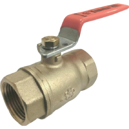 トラスコ中山 大和バルブ ボールバルブ 40A(400型、スタンダードボア、黄銅)(ご注文単位 1個)【直送品】