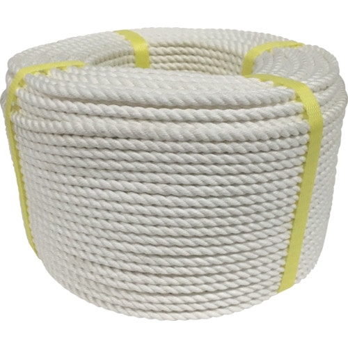 トラスコ中山 ユタカメイク ロープ ビニロンロープ巻物 6φ×100m(ご注文単位 1個)【直送品】