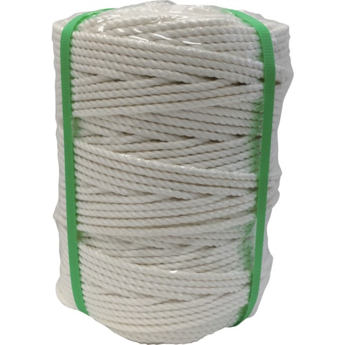 トラスコ中山 ユタカメイク ビニロンロープ巻物 6φ×200m(ご注文単位 1巻)【直送品】