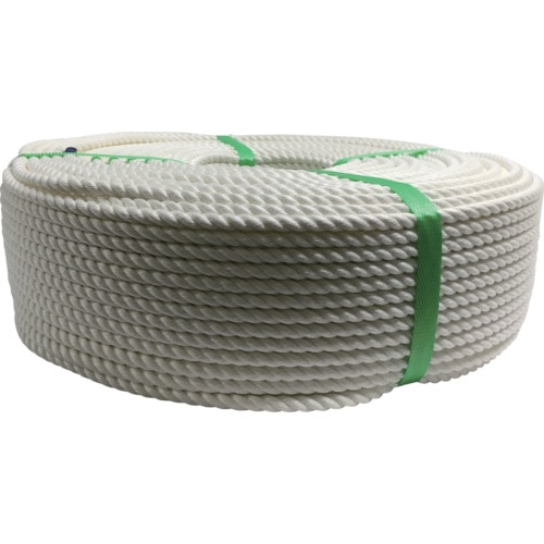 トラスコ中山 ユタカメイク ロープ ビニロンSロープ巻物 8φ×200m(ご注文単位 1巻)【直送品】