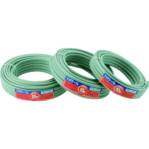 >トラスコ中山 正和電工 VVF2c×1.6mm VAケーブル 10m(ご注文単位 1巻)【直送品】