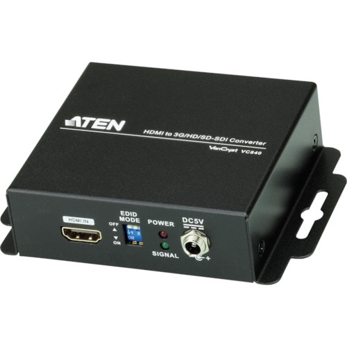 トラスコ中山 ATEN ビデオ変換器 HDMI to 3G/HD/SD-SDIタイプ(ご注文単位 1台)【直送品】