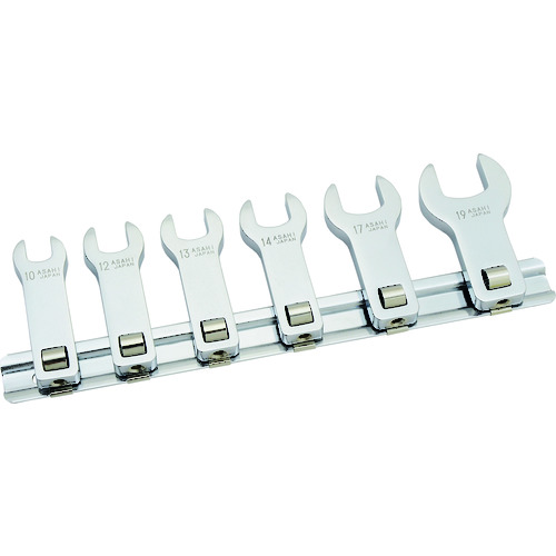 トラスコ中山 ASH ロングクローフートレンチセット9.5□(6pcs)(ご注文単位 1セット)【直送品】