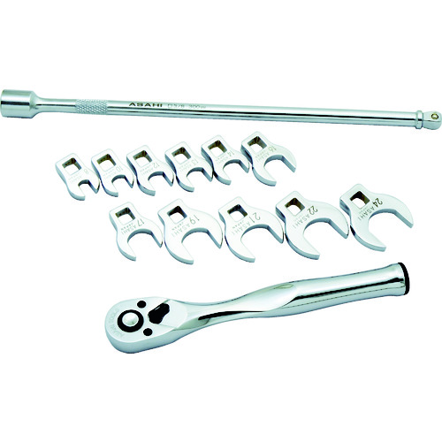 トラスコ中山 ASH レボウェイブクローフートレンチセット9.5(13pcs)(ご注文単位 1セット)【直送品】