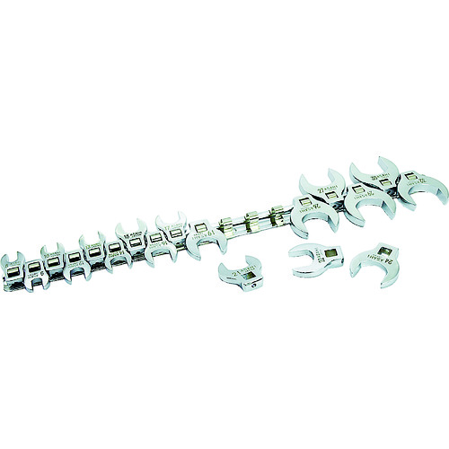 トラスコ中山 ASH 18pcs 3/8sqdr クローフートレンチセット(ご注文単位 1セット)【直送品】