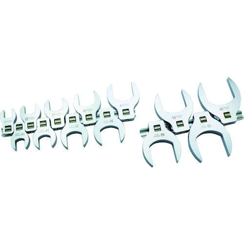 トラスコ中山 ASH クローフートレンチセット12.7□(13pcs)(ご注文単位 1セット)【直送品】