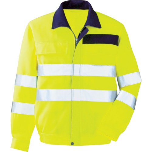 トラスコ中山 ミドリ安全 高視認 ブルゾン イエロー 3L(ご注文単位 1着)【直送品】