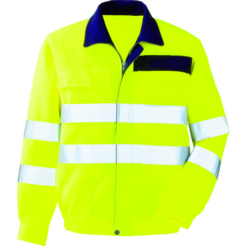 トラスコ中山 ミドリ安全 高視認 ブルゾン イエロー S(ご注文単位 1着)【直送品】